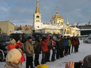Старт зимней трофи-экспедиции "Метель-2012. За Полярный  круг".
30 декабря 2011.