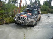 Дорога в альп. лагерь Актру