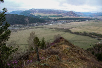 Вид с горы на Элекманар и Чемал